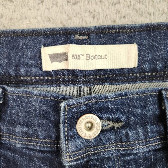 Levi's Jeans Womens Size 8M Curvy Bootcut Mid Rise 515 Stretch Blue Denim Ladies - Picture 9 of 11